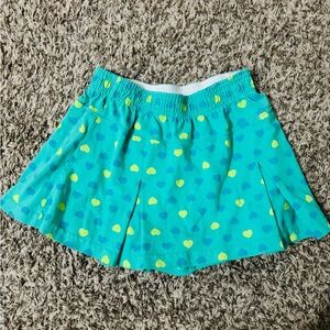 bcg Girls’ Green Heart Print Skort